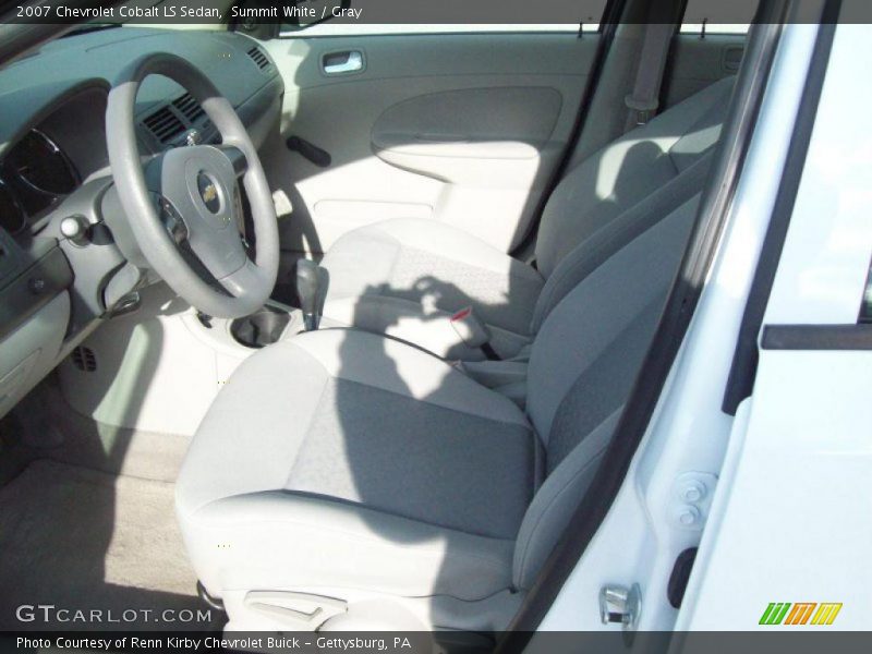 Summit White / Gray 2007 Chevrolet Cobalt LS Sedan
