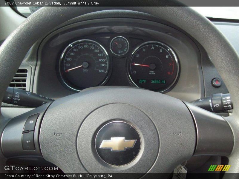 Summit White / Gray 2007 Chevrolet Cobalt LS Sedan