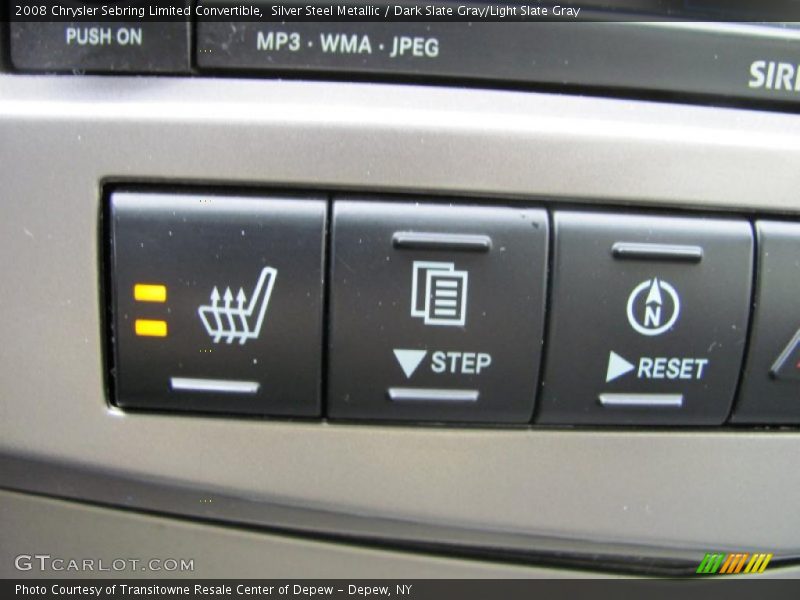 Silver Steel Metallic / Dark Slate Gray/Light Slate Gray 2008 Chrysler Sebring Limited Convertible