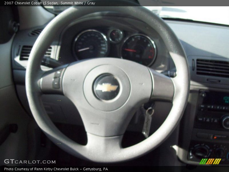 Summit White / Gray 2007 Chevrolet Cobalt LS Sedan