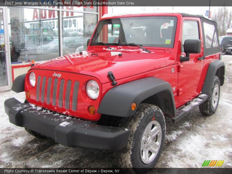 Flame Red / Dark Slate Gray/Medium Slate Gray 2007 Jeep Wrangler X 4x4