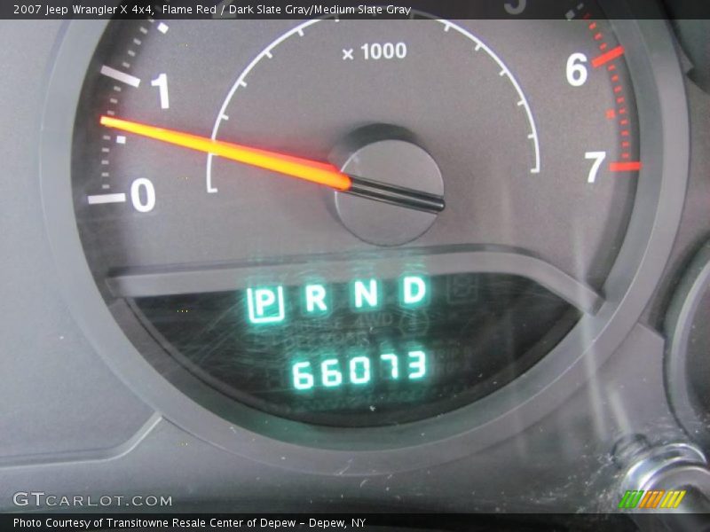Flame Red / Dark Slate Gray/Medium Slate Gray 2007 Jeep Wrangler X 4x4