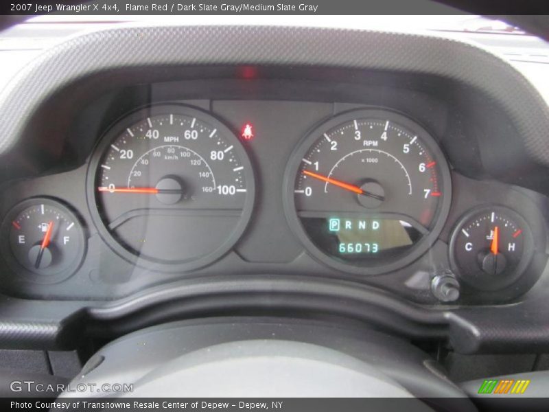 Flame Red / Dark Slate Gray/Medium Slate Gray 2007 Jeep Wrangler X 4x4