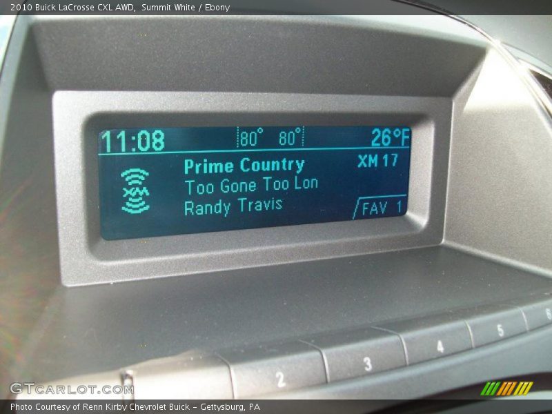 Summit White / Ebony 2010 Buick LaCrosse CXL AWD