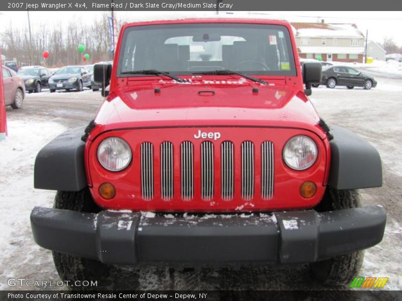 Flame Red / Dark Slate Gray/Medium Slate Gray 2007 Jeep Wrangler X 4x4