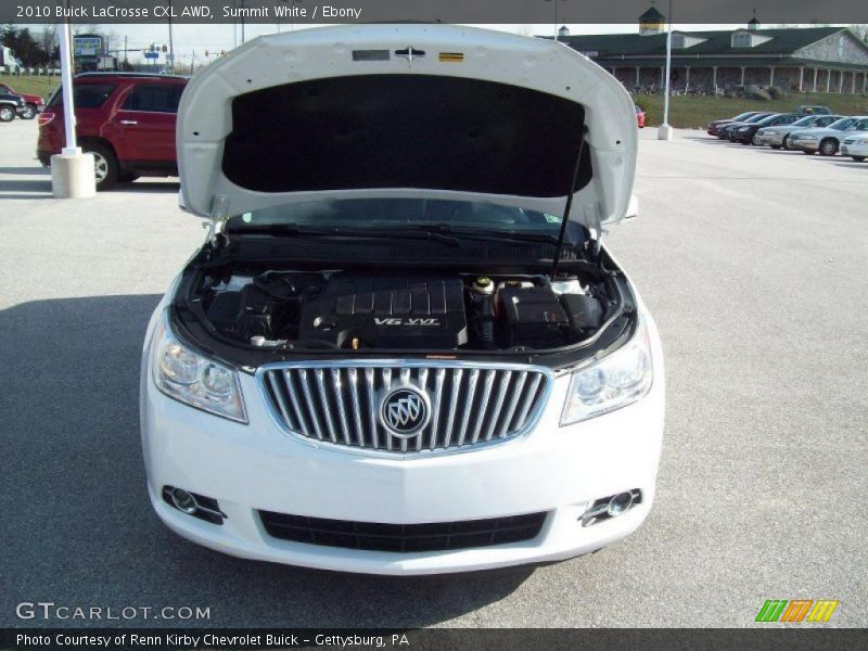 Summit White / Ebony 2010 Buick LaCrosse CXL AWD