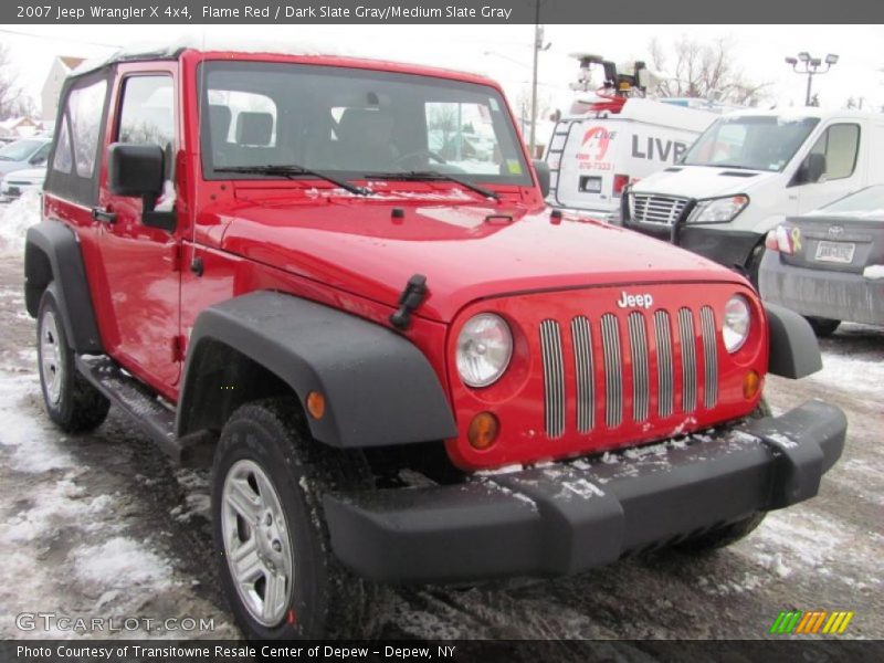 Flame Red / Dark Slate Gray/Medium Slate Gray 2007 Jeep Wrangler X 4x4