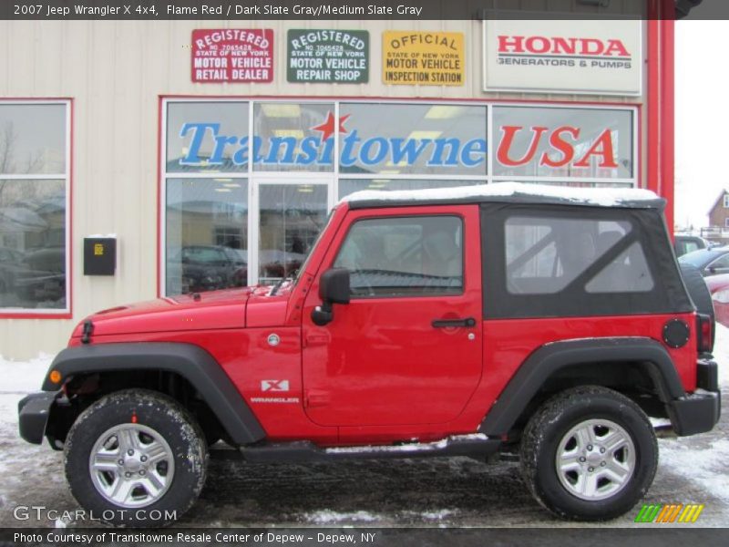 Flame Red / Dark Slate Gray/Medium Slate Gray 2007 Jeep Wrangler X 4x4