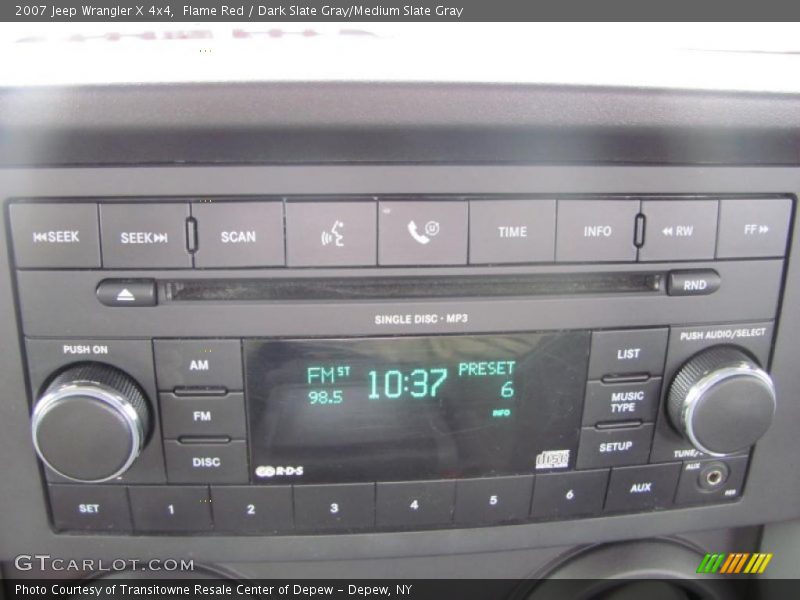 Flame Red / Dark Slate Gray/Medium Slate Gray 2007 Jeep Wrangler X 4x4