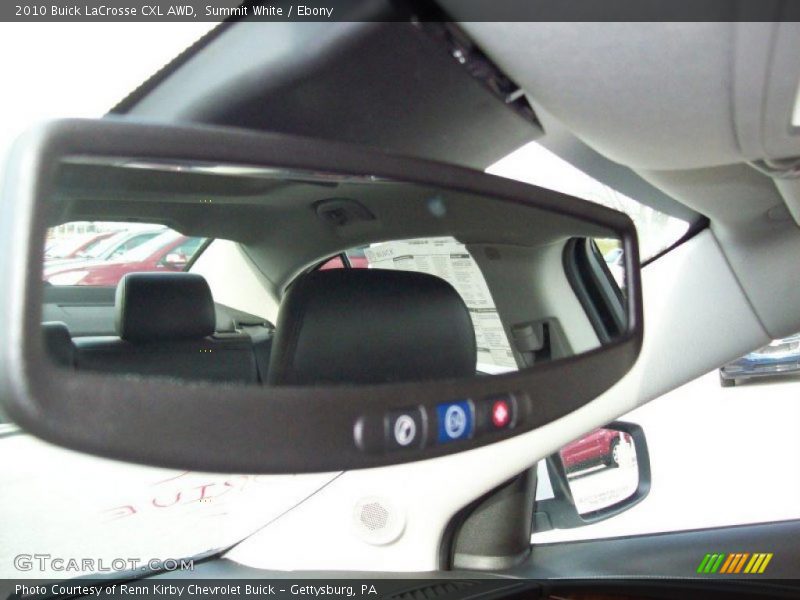 Summit White / Ebony 2010 Buick LaCrosse CXL AWD