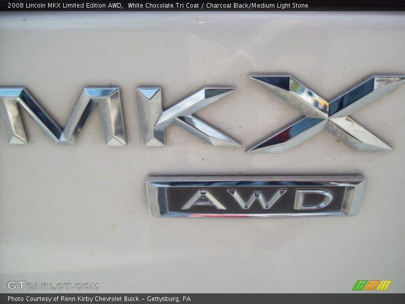 White Chocolate Tri Coat / Charcoal Black/Medium Light Stone 2008 Lincoln MKX Limited Edition AWD