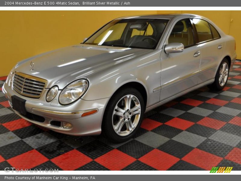 Brilliant Silver Metallic / Ash 2004 Mercedes-Benz E 500 4Matic Sedan