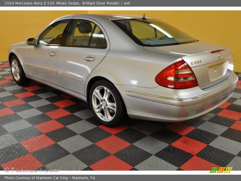 Brilliant Silver Metallic / Ash 2004 Mercedes-Benz E 500 4Matic Sedan