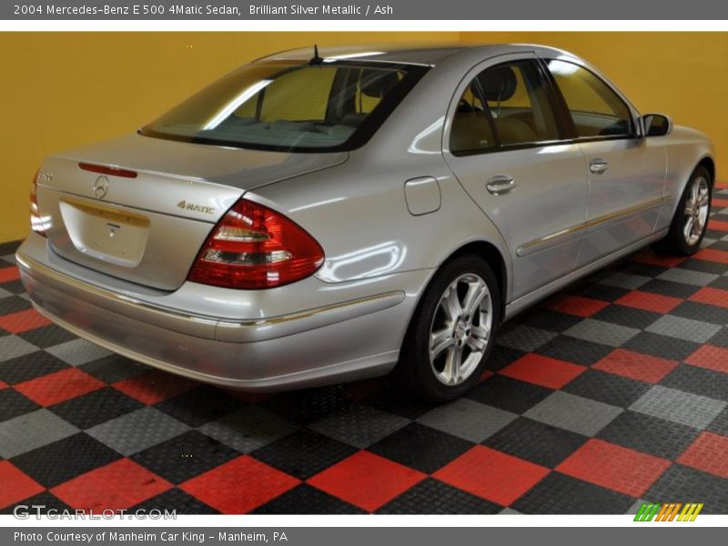 Brilliant Silver Metallic / Ash 2004 Mercedes-Benz E 500 4Matic Sedan