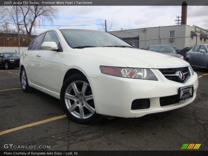 Premium White Pearl / Parchment 2005 Acura TSX Sedan