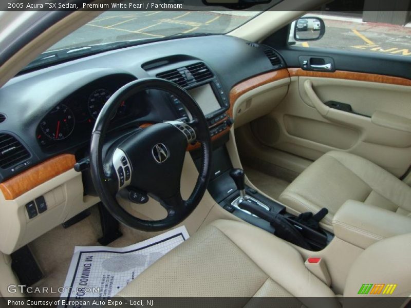 Premium White Pearl / Parchment 2005 Acura TSX Sedan