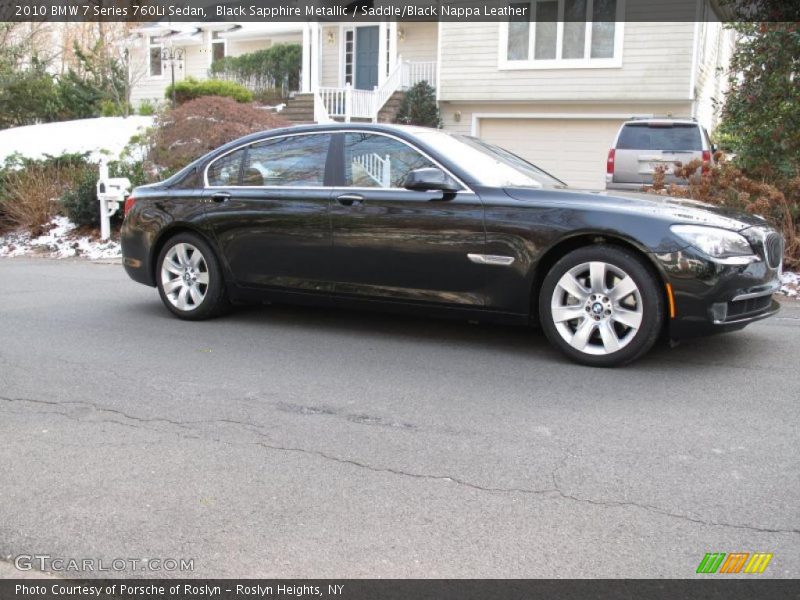 Black Sapphire Metallic / Saddle/Black Nappa Leather 2010 BMW 7 Series 760Li Sedan