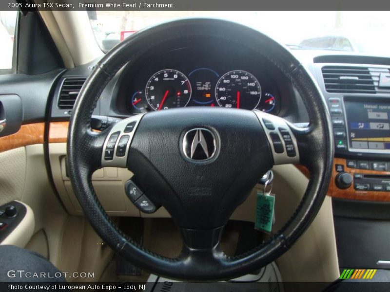 Premium White Pearl / Parchment 2005 Acura TSX Sedan