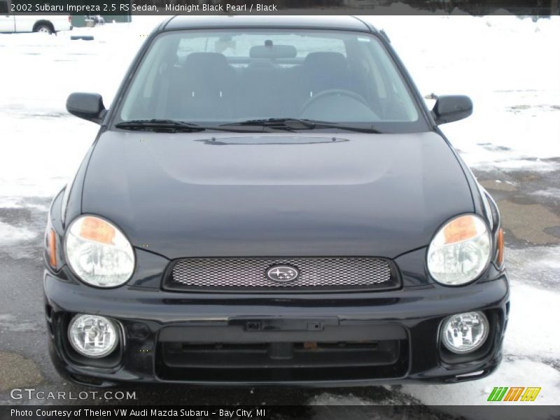 Midnight Black Pearl / Black 2002 Subaru Impreza 2.5 RS Sedan
