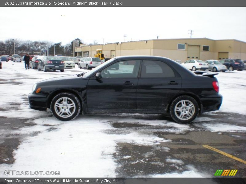 Midnight Black Pearl / Black 2002 Subaru Impreza 2.5 RS Sedan