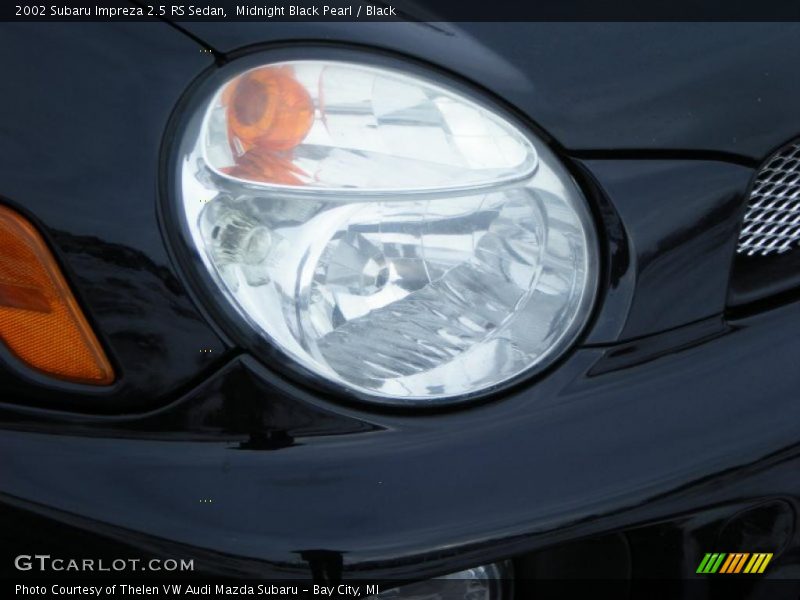 Midnight Black Pearl / Black 2002 Subaru Impreza 2.5 RS Sedan