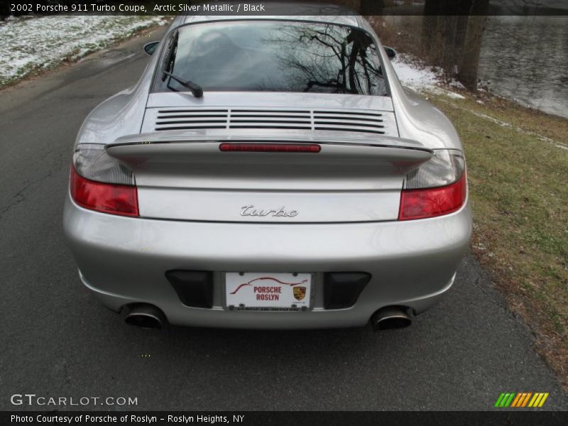 Arctic Silver Metallic / Black 2002 Porsche 911 Turbo Coupe