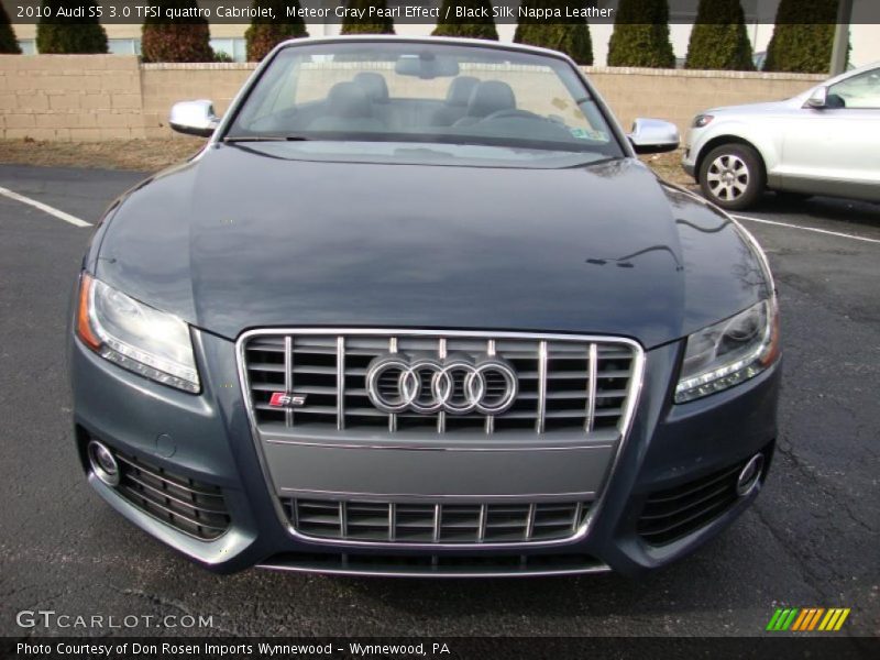 Meteor Gray Pearl Effect / Black Silk Nappa Leather 2010 Audi S5 3.0 TFSI quattro Cabriolet