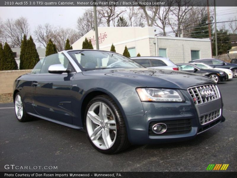Meteor Gray Pearl Effect / Black Silk Nappa Leather 2010 Audi S5 3.0 TFSI quattro Cabriolet