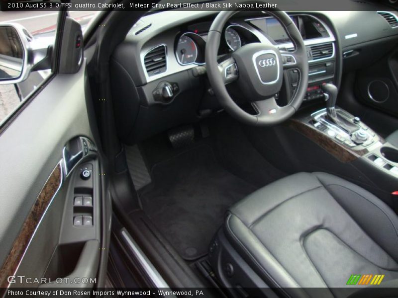 Black Silk Nappa Leather Interior - 2010 S5 3.0 TFSI quattro Cabriolet 