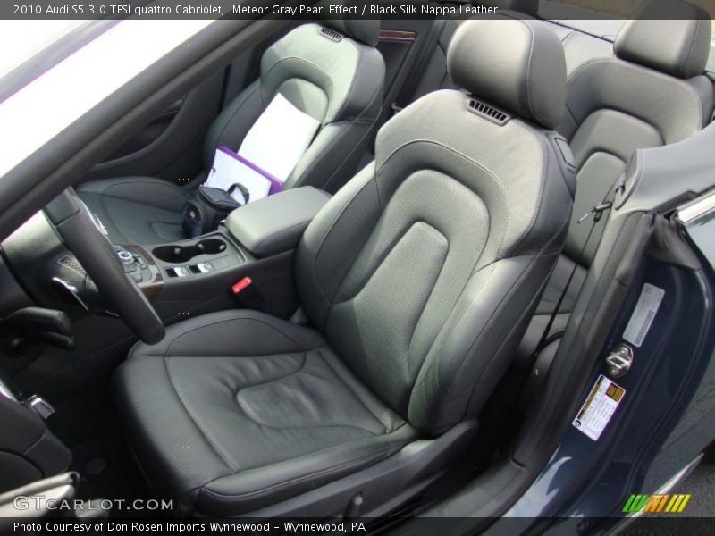  2010 S5 3.0 TFSI quattro Cabriolet Black Silk Nappa Leather Interior