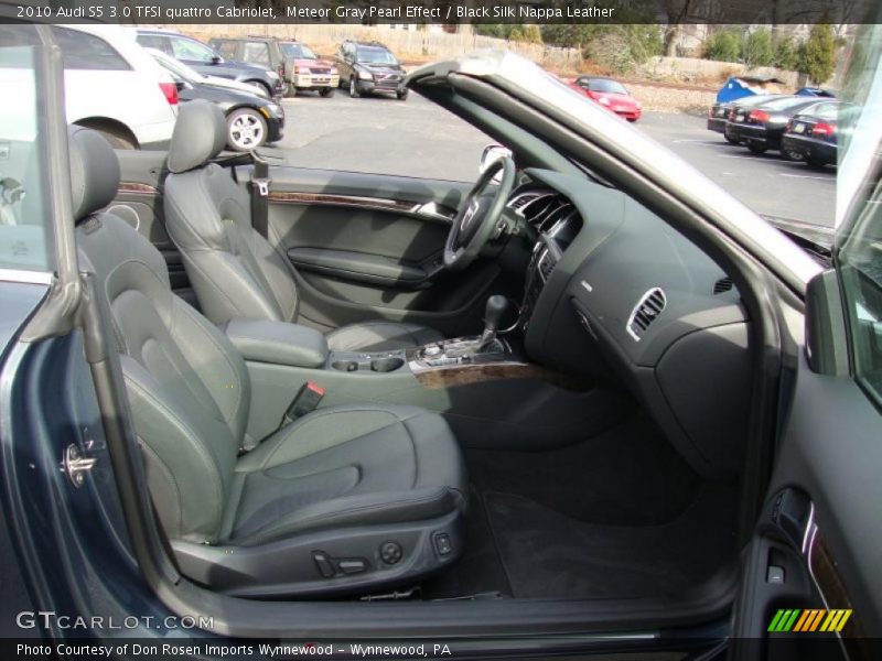 Meteor Gray Pearl Effect / Black Silk Nappa Leather 2010 Audi S5 3.0 TFSI quattro Cabriolet