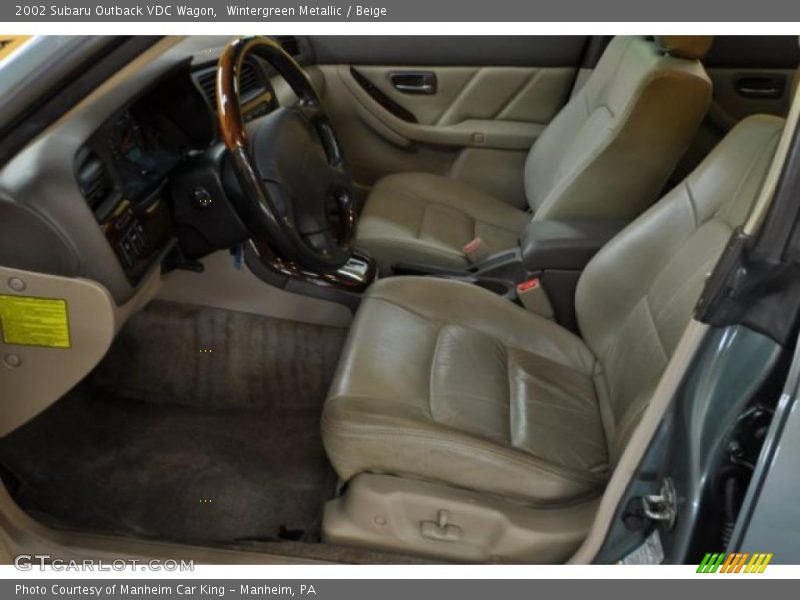 Wintergreen Metallic / Beige 2002 Subaru Outback VDC Wagon