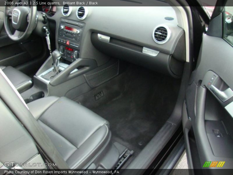 Brilliant Black / Black 2006 Audi A3 3.2 S Line quattro