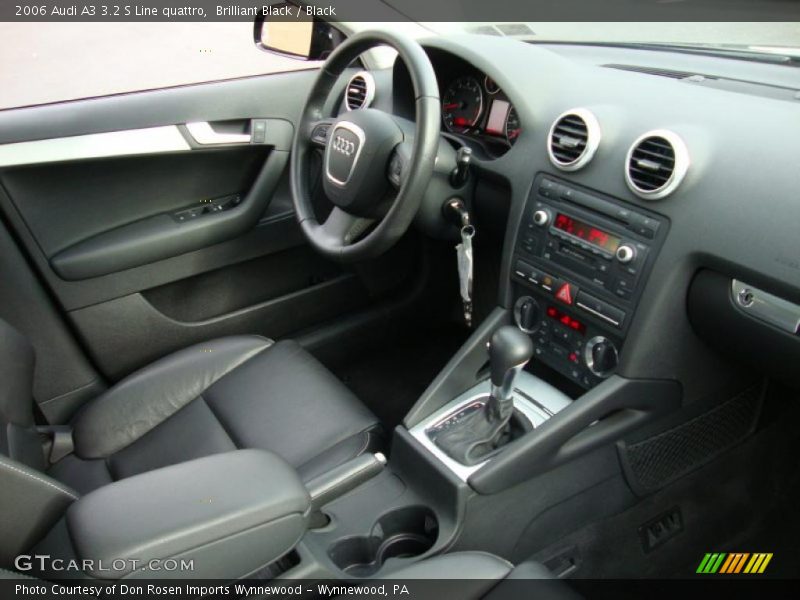 Brilliant Black / Black 2006 Audi A3 3.2 S Line quattro