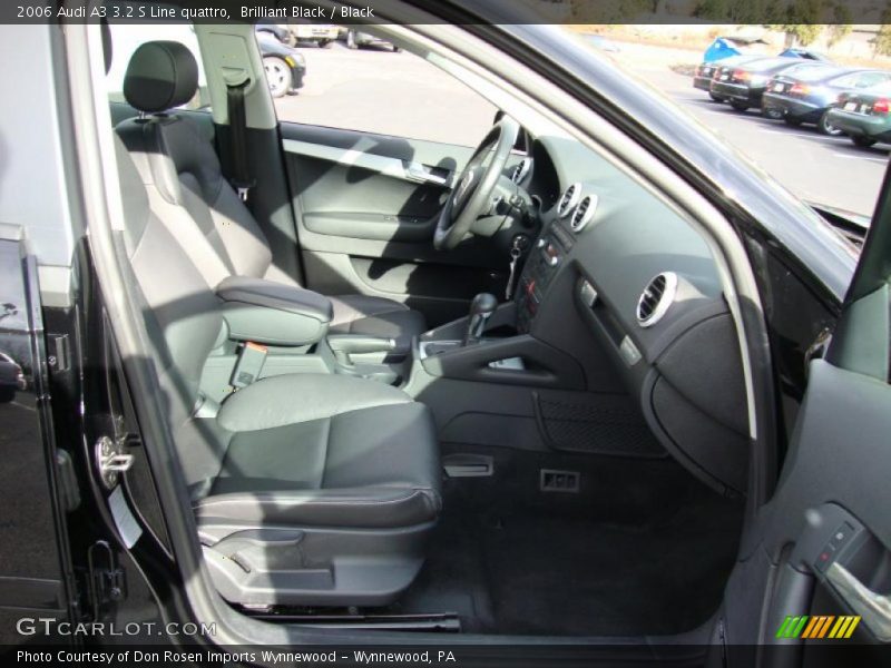 Brilliant Black / Black 2006 Audi A3 3.2 S Line quattro