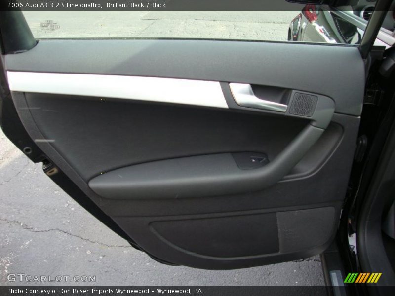 Brilliant Black / Black 2006 Audi A3 3.2 S Line quattro