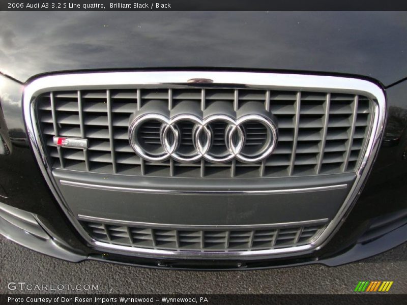 Brilliant Black / Black 2006 Audi A3 3.2 S Line quattro