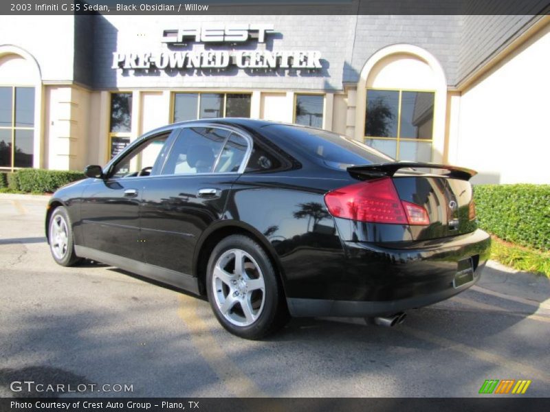 Black Obsidian / Willow 2003 Infiniti G 35 Sedan