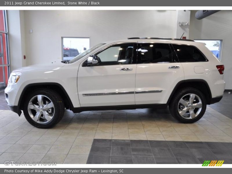 Stone White / Black 2011 Jeep Grand Cherokee Limited