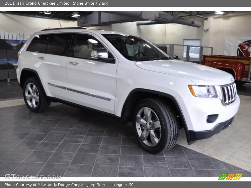 Stone White / Black 2011 Jeep Grand Cherokee Limited