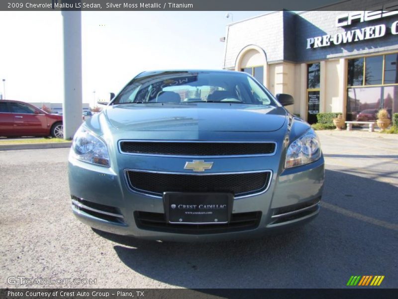 Silver Moss Metallic / Titanium 2009 Chevrolet Malibu LS Sedan