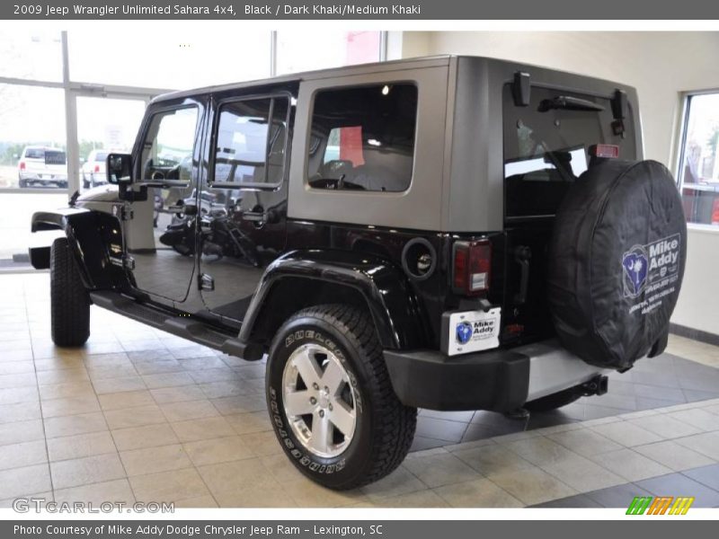 Black / Dark Khaki/Medium Khaki 2009 Jeep Wrangler Unlimited Sahara 4x4