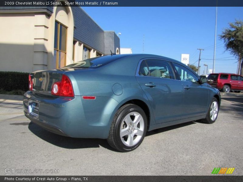 Silver Moss Metallic / Titanium 2009 Chevrolet Malibu LS Sedan