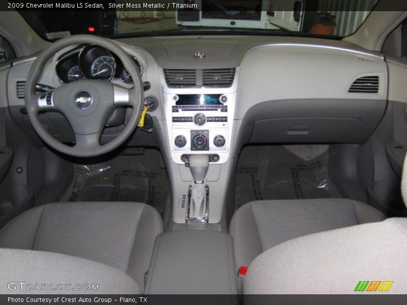 Silver Moss Metallic / Titanium 2009 Chevrolet Malibu LS Sedan