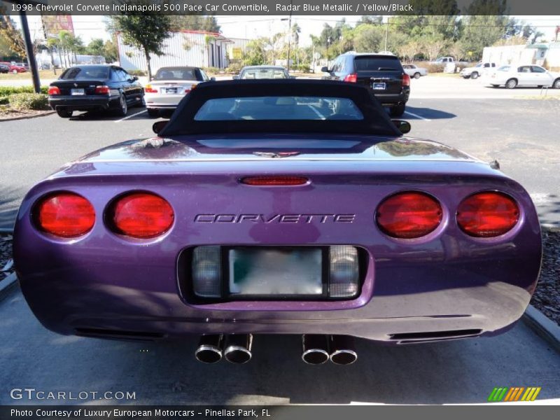  1998 Corvette Indianapolis 500 Pace Car Convertible Radar Blue Metallic