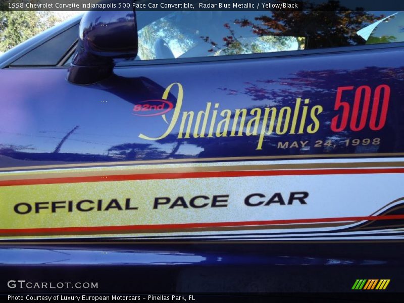  1998 Corvette Indianapolis 500 Pace Car Convertible Logo