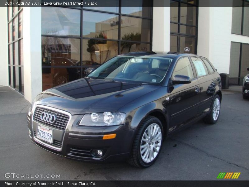 Lava Grey Pearl Effect / Black 2007 Audi A3 2.0T