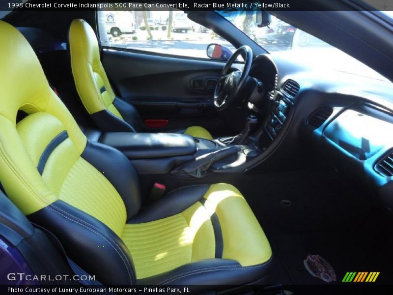  1998 Corvette Indianapolis 500 Pace Car Convertible Yellow/Black Interior