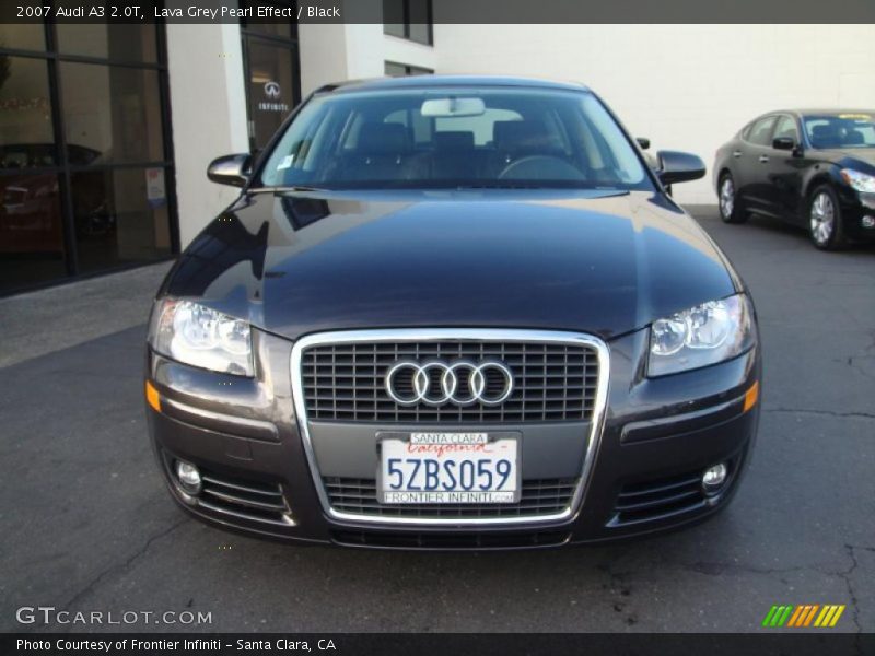 Lava Grey Pearl Effect / Black 2007 Audi A3 2.0T