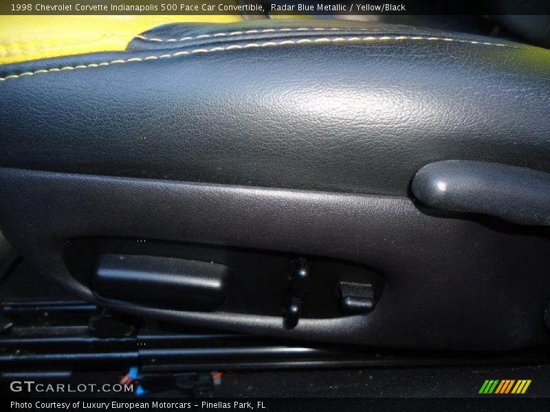 Radar Blue Metallic / Yellow/Black 1998 Chevrolet Corvette Indianapolis 500 Pace Car Convertible